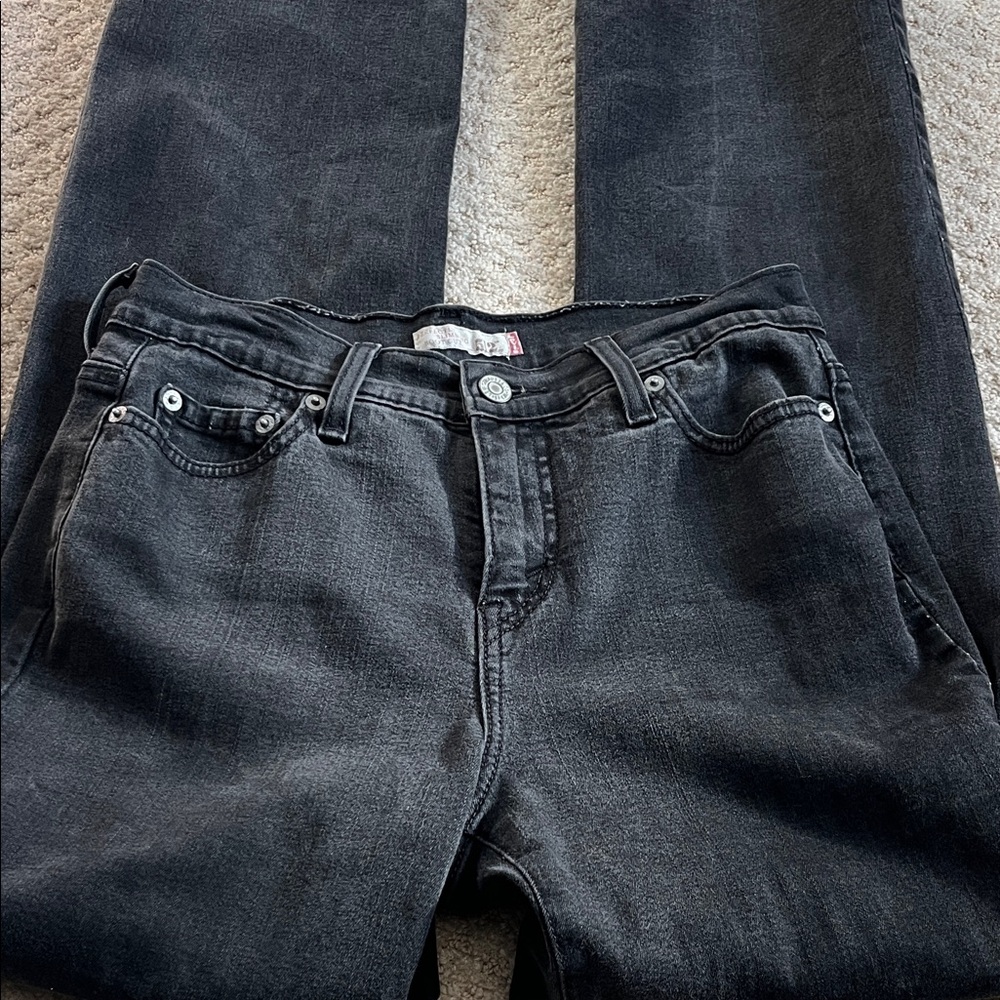 Levi's 512 Women's Bootcut Leg Jeans in Black Size 6